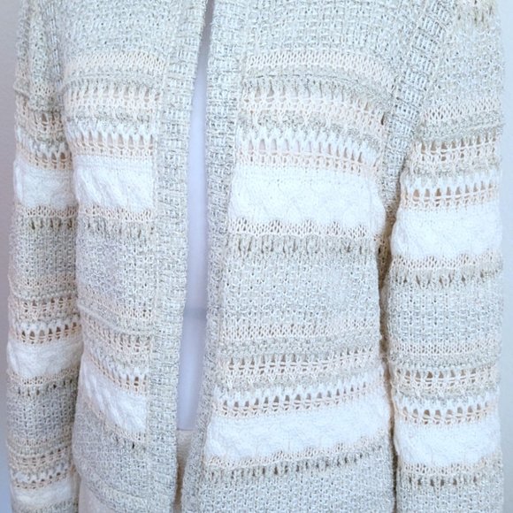 St. John COUTURE Metallic Knit Skirt Suit - Picture 2 of 5